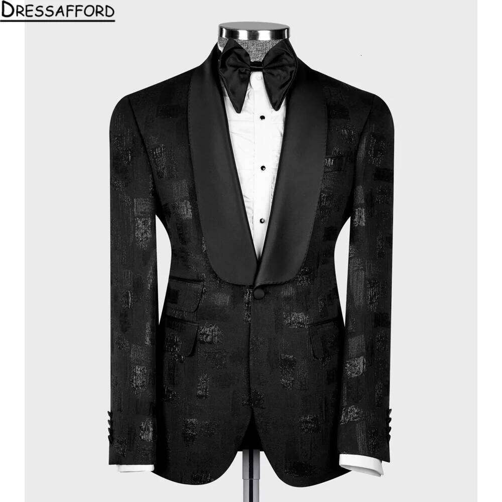 Latest Men Formal Wear - 最新のファッション結婚式誕生日パーティーセット男性用フォーマル宴会オーダーメイドスリムフィットブレザーパンツ2ピーススーツ衣装