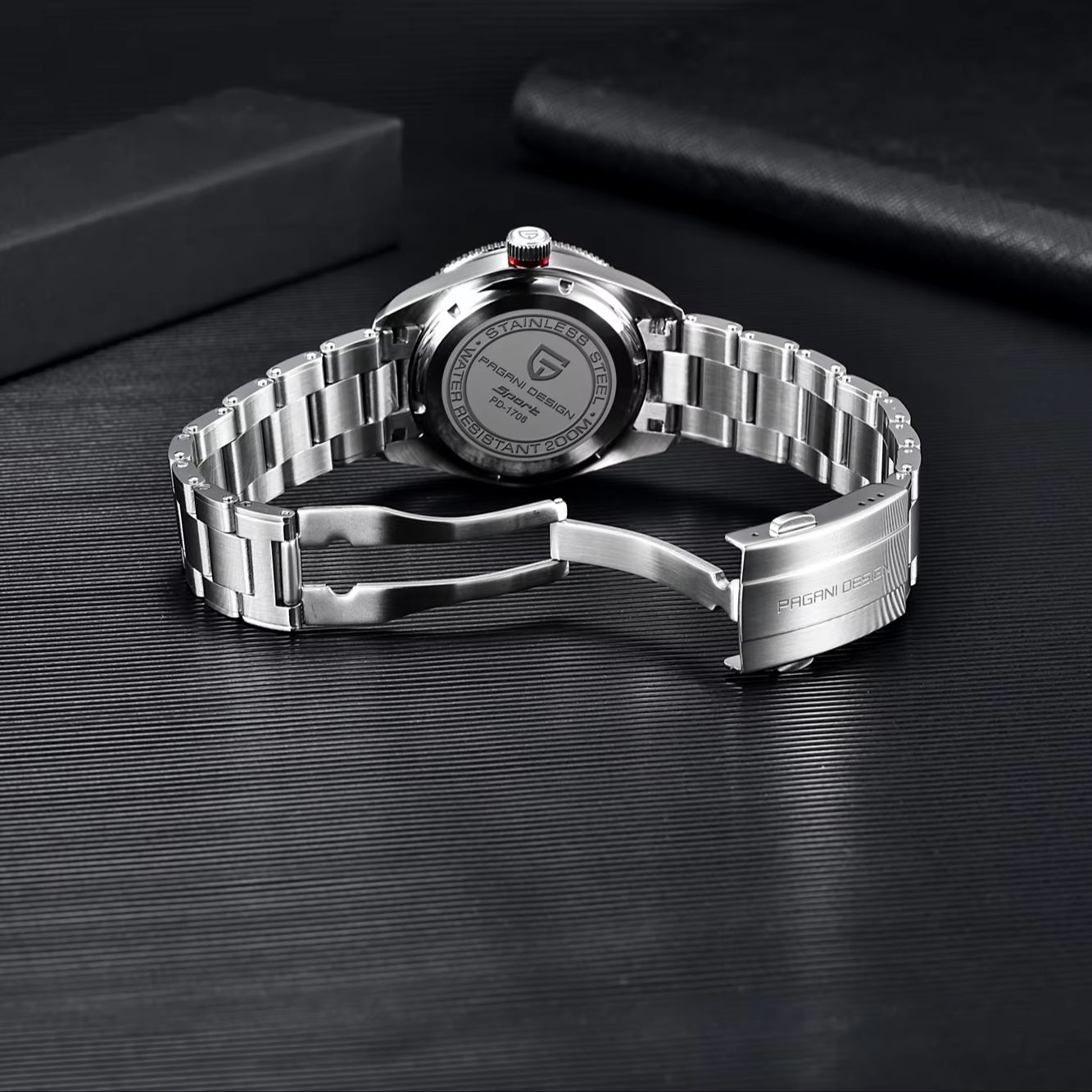 パガーニデザイン黒と赤のコントラストメンズ機械式時計男性用フ - Men'S Formal Wear Watches のレビューと価格