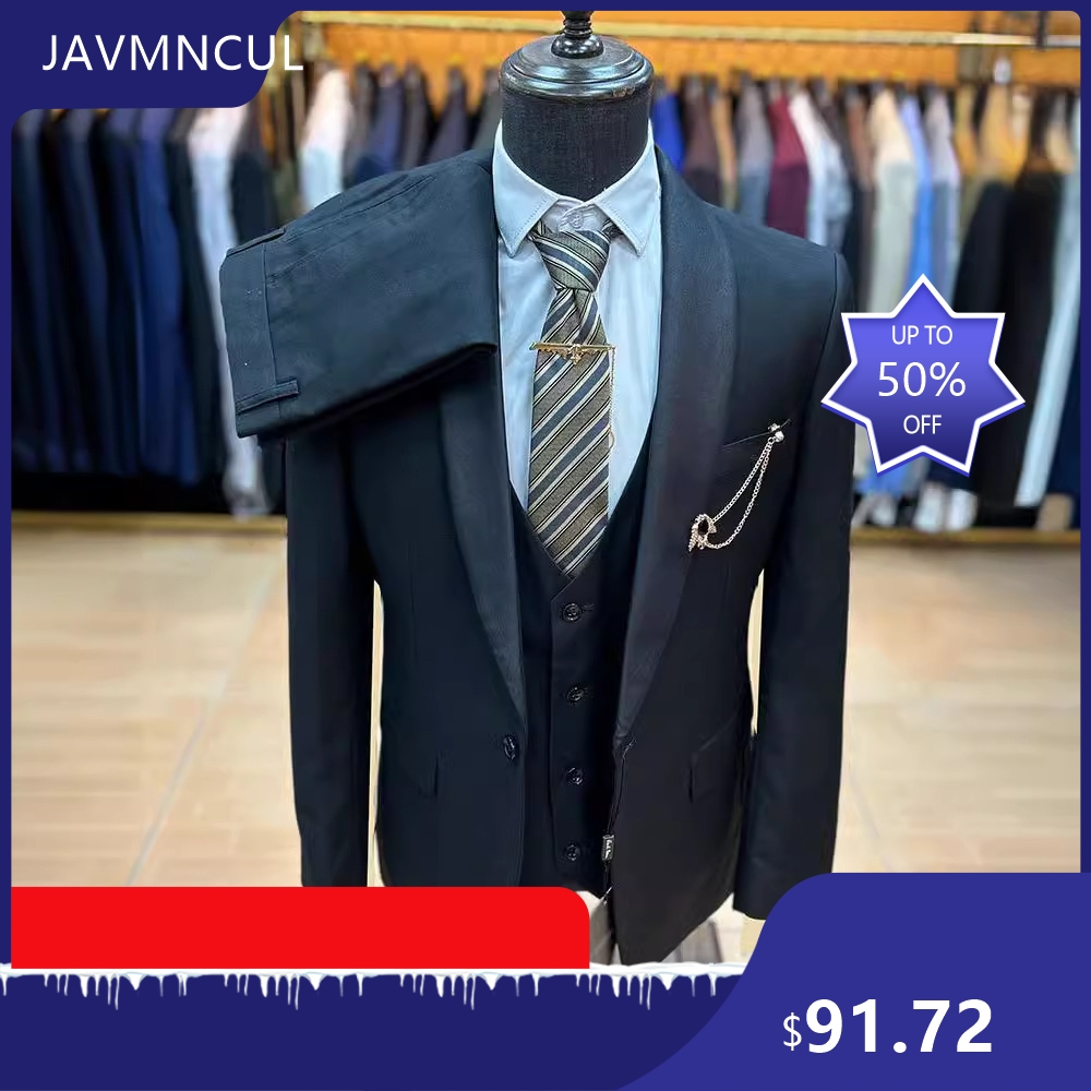 メンズスリムフィット3ピーススーツ ショールラペル フォーマ - Men'S Formal Wear For Graduation のレビューと価格