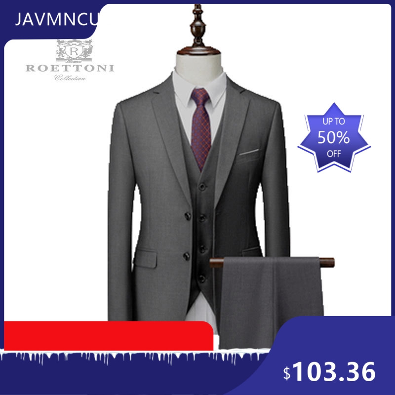 メンズスリムフィットプレミアムスーツセット 結婚式 新郎介添 - Men'S Formal Wear For Graduation のレビューと価格