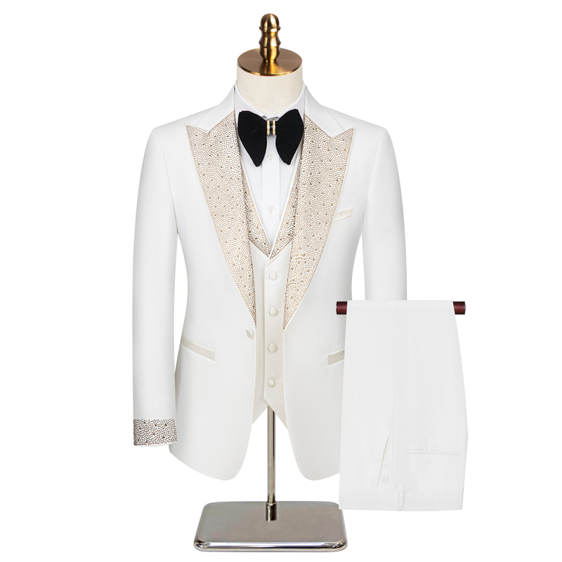 2026 グリッタークリスタル 3ピース メンズスーツセット - Men'S Formal Dinner Wear のレビューと価格