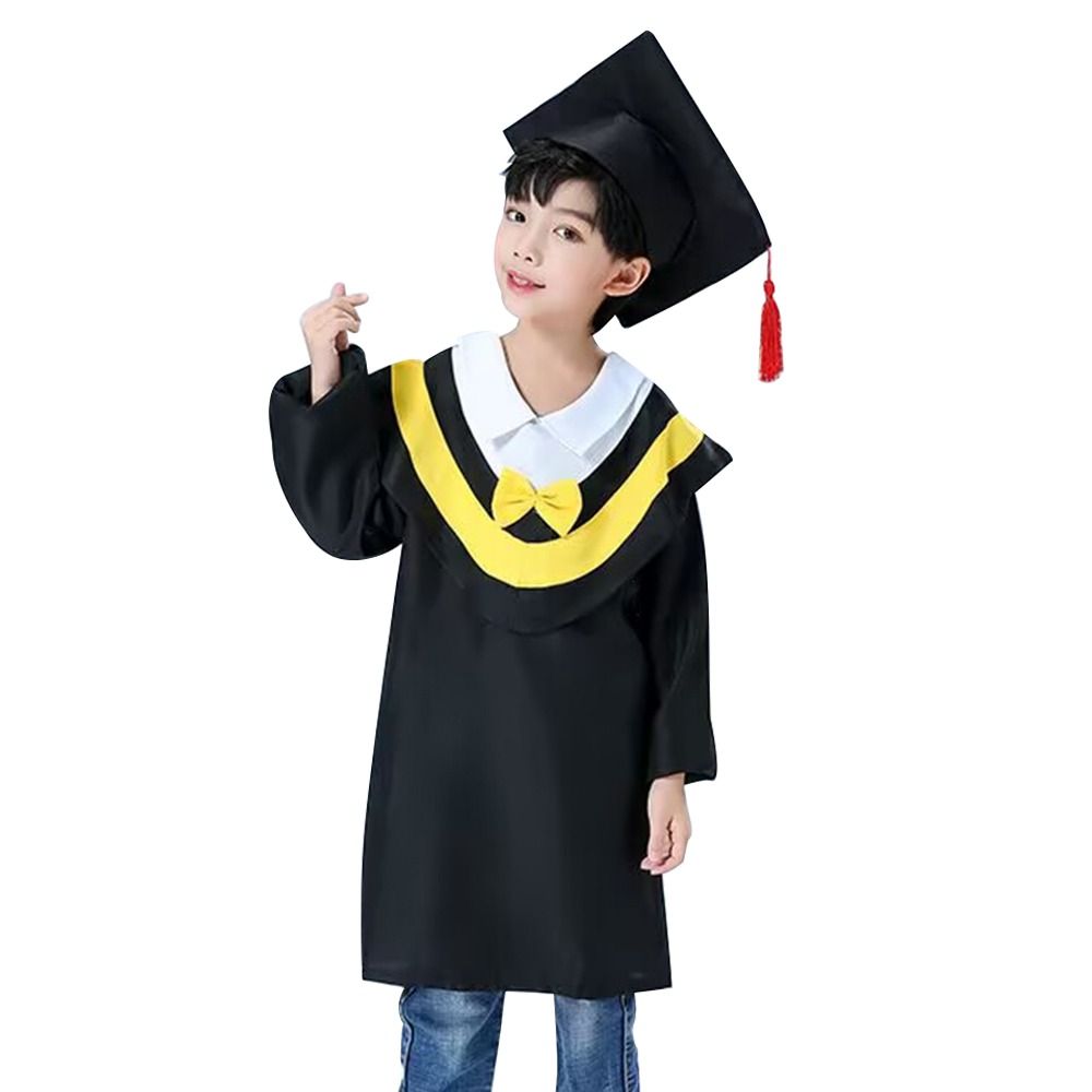 2 ピース/セット幼稚園児卒業ガウン名誉卒業帽子タッセル付き - Men'S Formal Wear For Graduation のレビューと価格