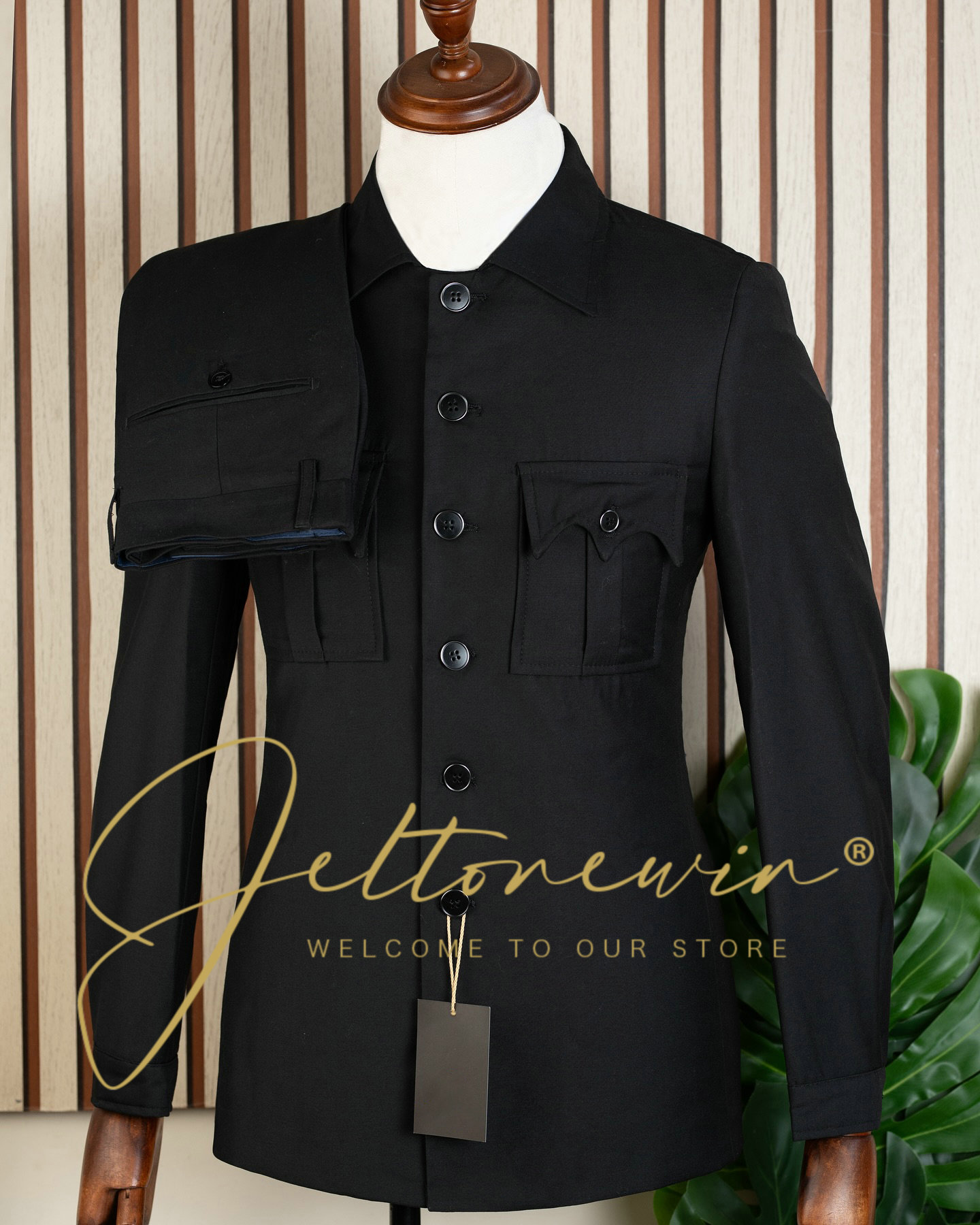 メンズネイビーブルー ツーピーススーツ 最新デザイン タキシ - Latest Men Formal Wear のレビューと価格