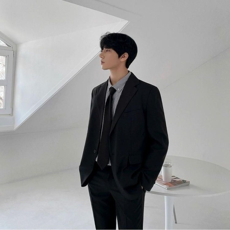 プレミアムメンズブレザースーツセット 夏用 カジュアル ビジ - Men'S Formal Wear For Graduation のレビューと価格