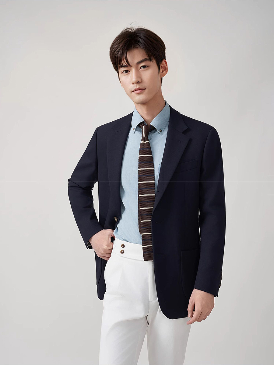 メンズ50%ウールブレザー、ティーン向けアメリカ高校卒業式フ - Men'S Formal Wear For Graduation のレビューと価格