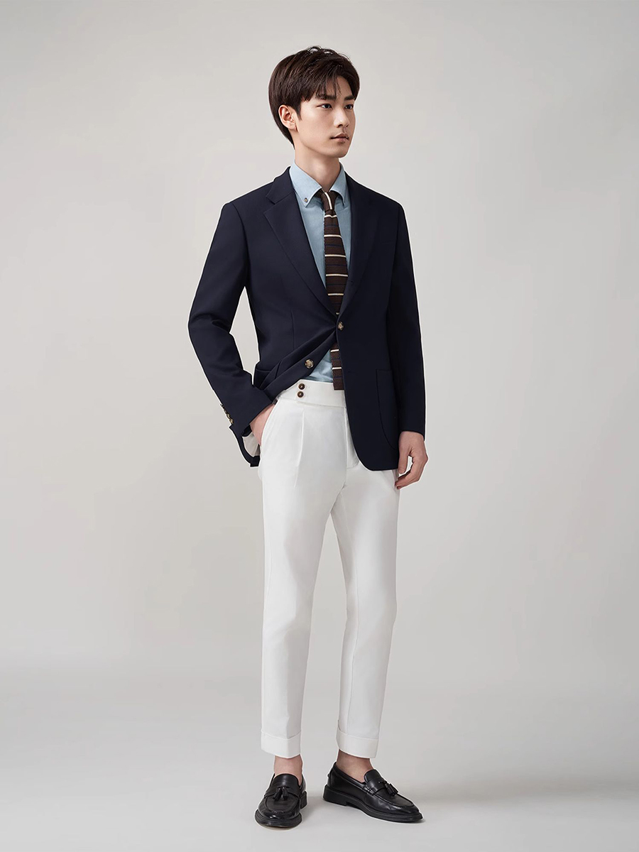 メンズ50%ウールブレザー、ティーン向けアメリカ高校卒業式フ - Men'S Formal Wear For Graduation のレビューと価格