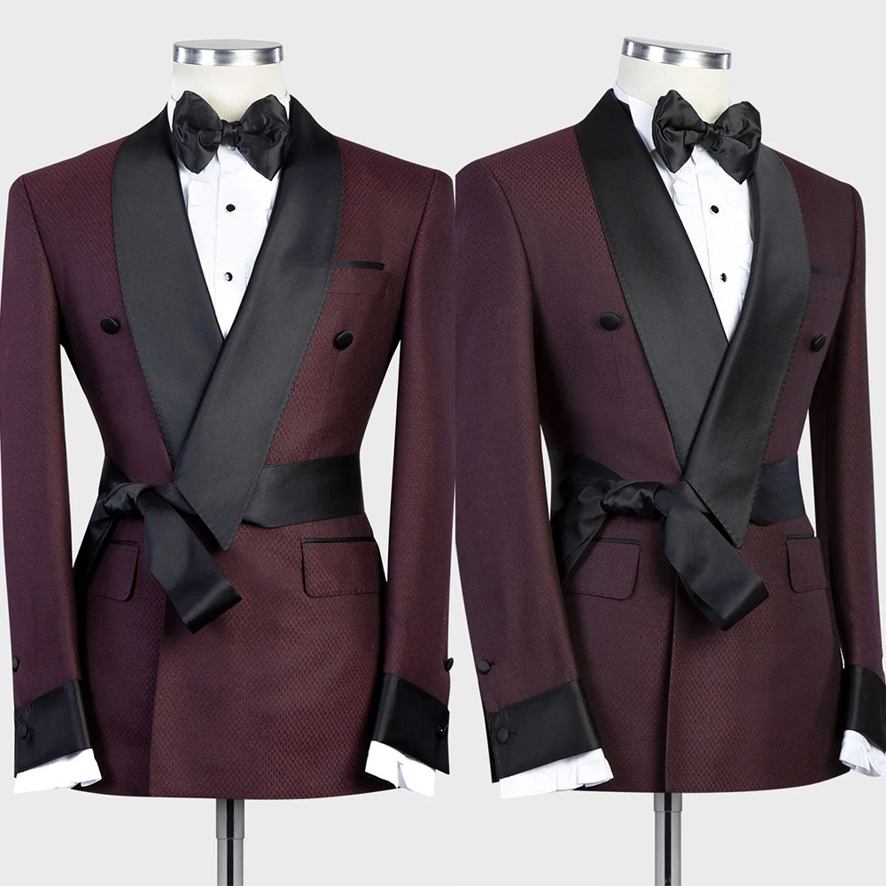 レッド 最新 クラシック メンズスーツ ダブルブレスト オー - Latest Men Formal Wear のレビューと価格