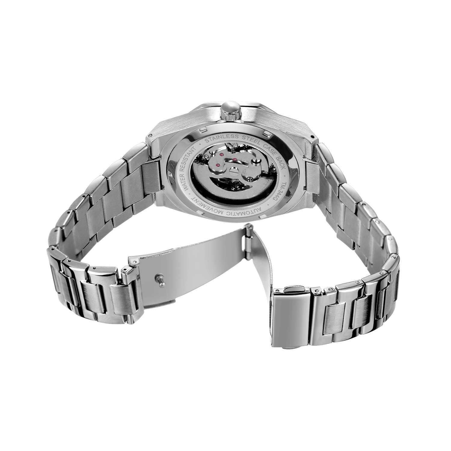 FORSINING スケルトン機械式腕時計 メンズ オクタゴ - Men'S Formal Wear Watches のレビューと価格