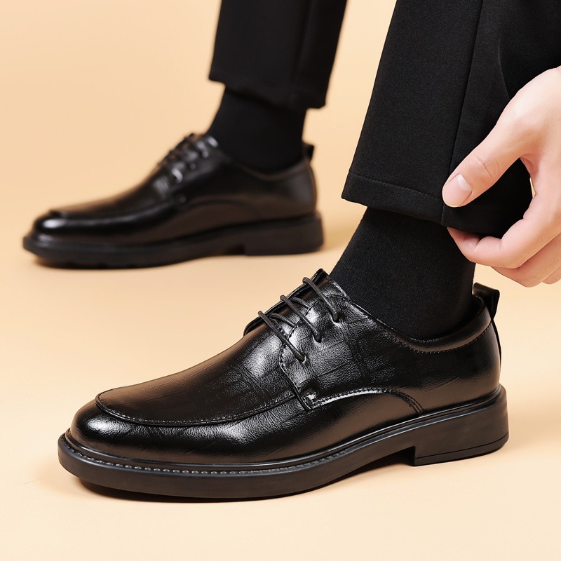 男性用プラットフォームドレスシューズ男性用ダービーフォーマル - Men'S Formal Office Wear Shoes のレビューと価格