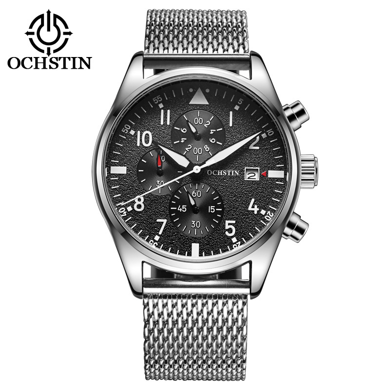 OCHSTIN パイロットメンズクォーツ時計ストップウォッチ - Men'S Formal Wear Watches のレビューと価格