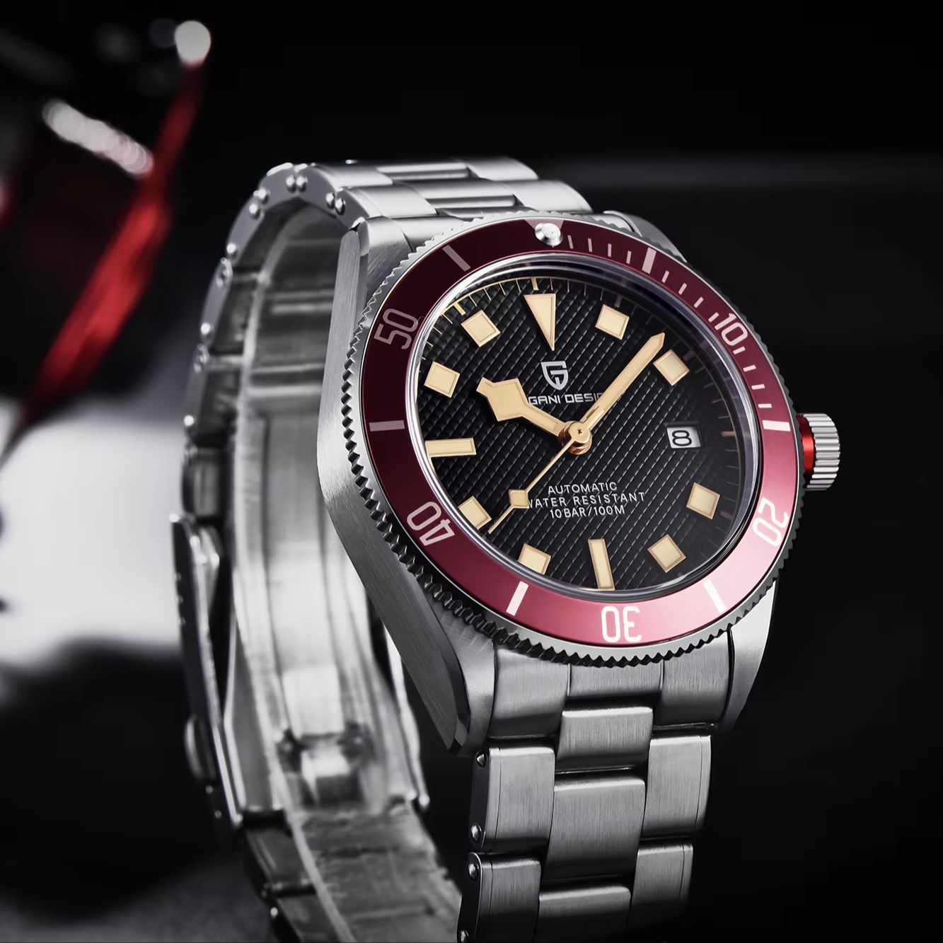 パガーニデザインメンズ機械式時計夜光日付表示サファイア防水ス - Men'S Formal Wear Watches のレビューと価格