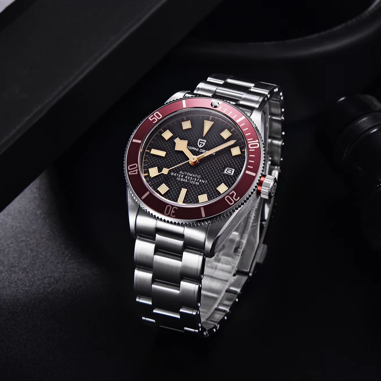 パガーニデザインメンズ機械式時計夜光日付表示サファイア防水ス - Men'S Formal Wear Watches のレビューと価格