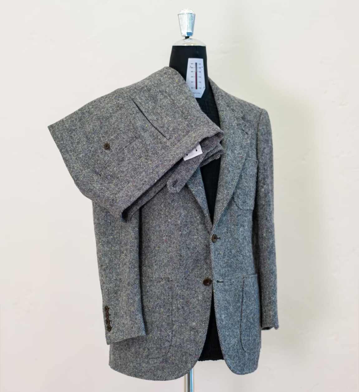 ヴィンテージツイードメンズ2ピーススーツ 長袖ブレザー スト - Men'S Formal Wear For Reception のレビューと価格