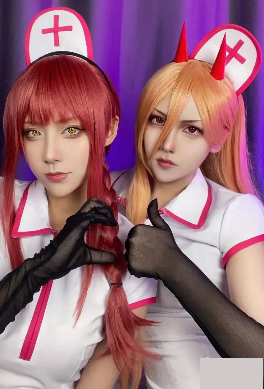 セクシーなナース女性コスプレアニメチェーンソーマンマキマ衣装 - Formal Wear Gloves Men のレビューと価格