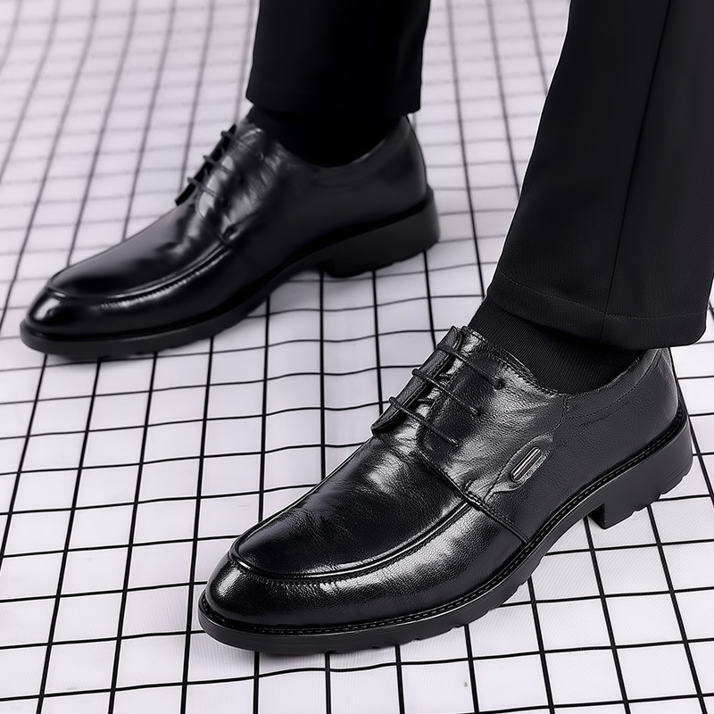 メンズレザーシューズ、カジュアルビジネス向け、多用途で快適な - Men'S Formal Office Wear Shoes のレビューと価格