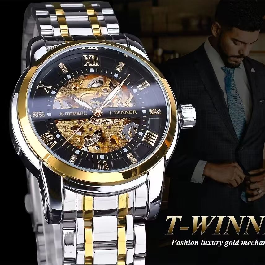 メンズ高級自動巻き機械式腕時計 - 夜光針、ステンレススチー - Men'S Formal Wear Watches のレビューと価格