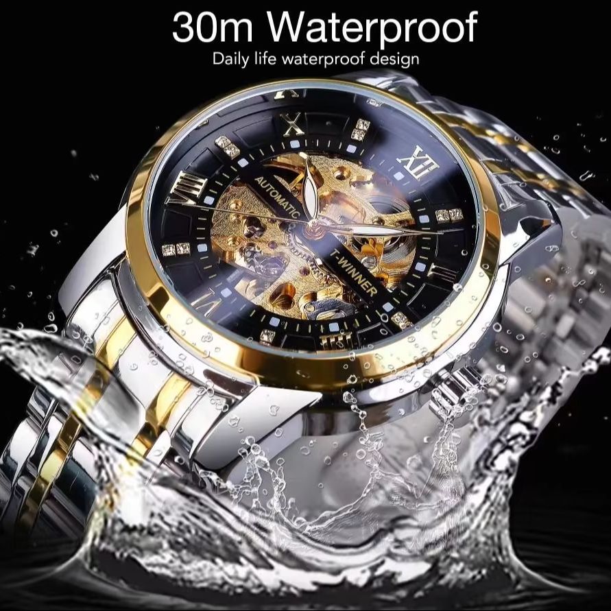 メンズ高級自動巻き機械式腕時計 - 夜光針、ステンレススチー - Men'S Formal Wear Watches のレビューと価格