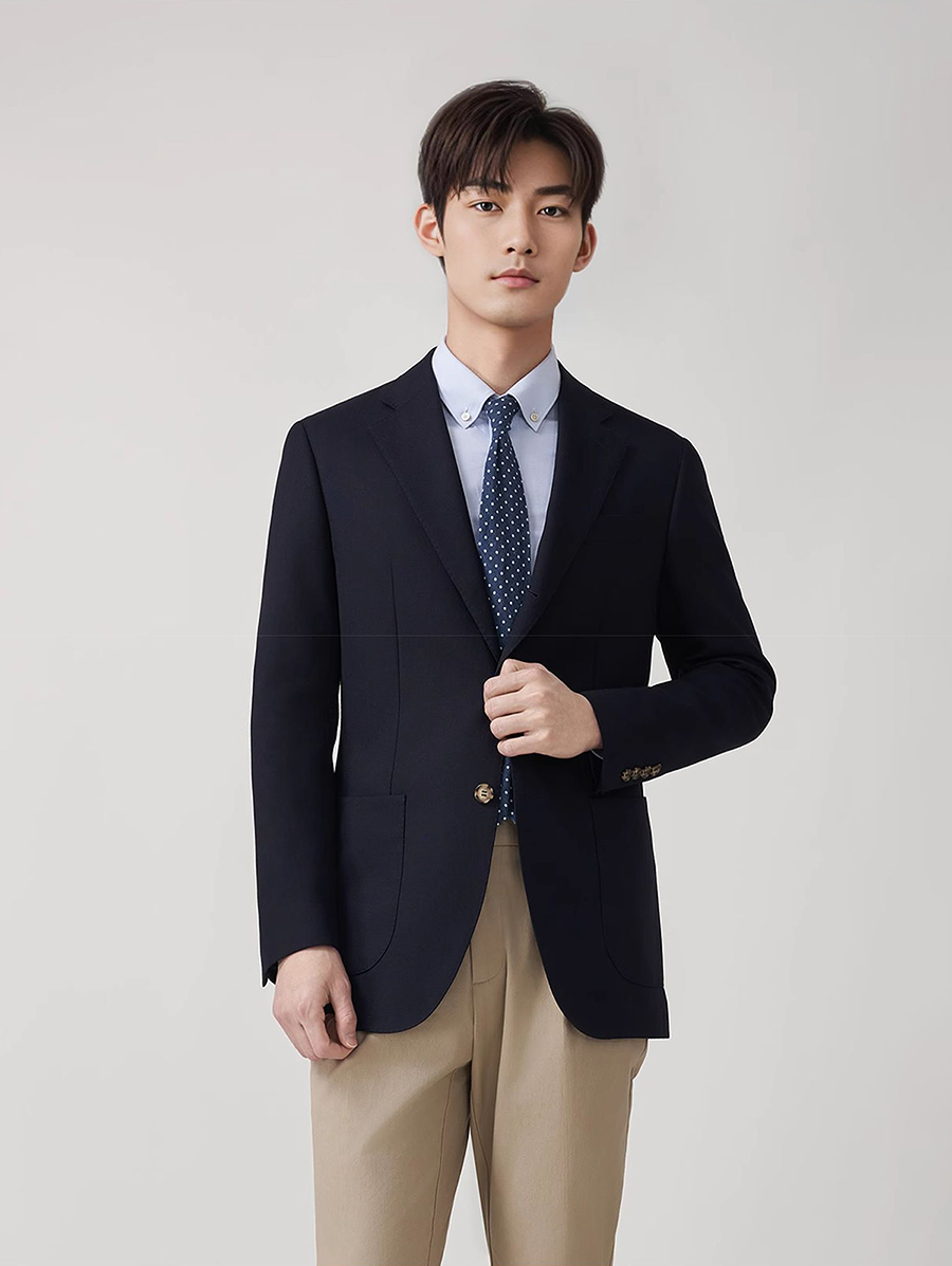 メンズプレミアム50%ウールブレザースーツセット アメリカ高 - Men'S Formal Wear For Graduation のレビューと価格