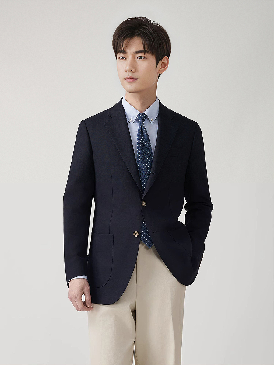 メンズプレミアム50%ウールブレザースーツセット アメリカ高 - Men'S Formal Wear For Graduation のレビューと価格