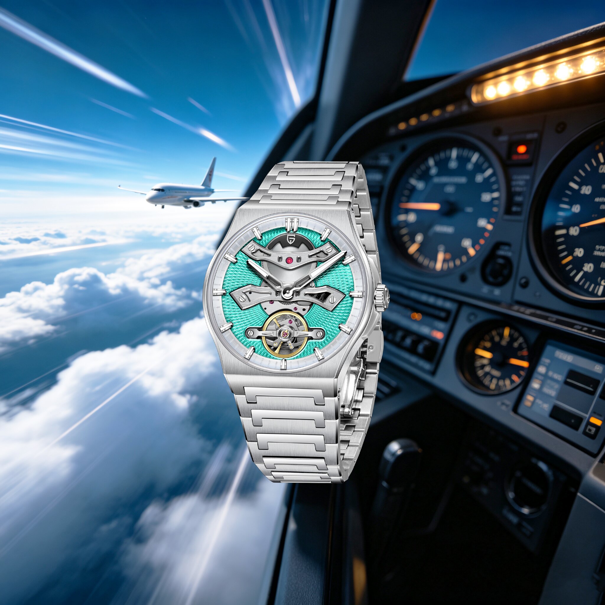 パガーニデザイン男性高級エレガントドレス自動腕時計サファイア - Men'S Formal Wear Watches のレビューと価格