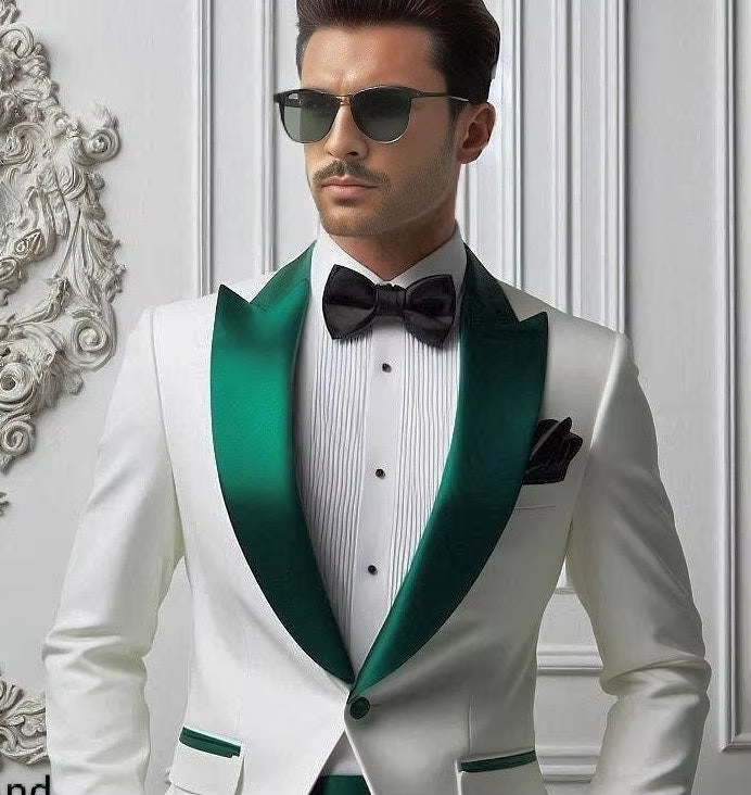 カスタムメイドの上質なメンズタキシード、ピークドラペル、2ピ - Men'S Formal Wear For Graduation のレビューと価格