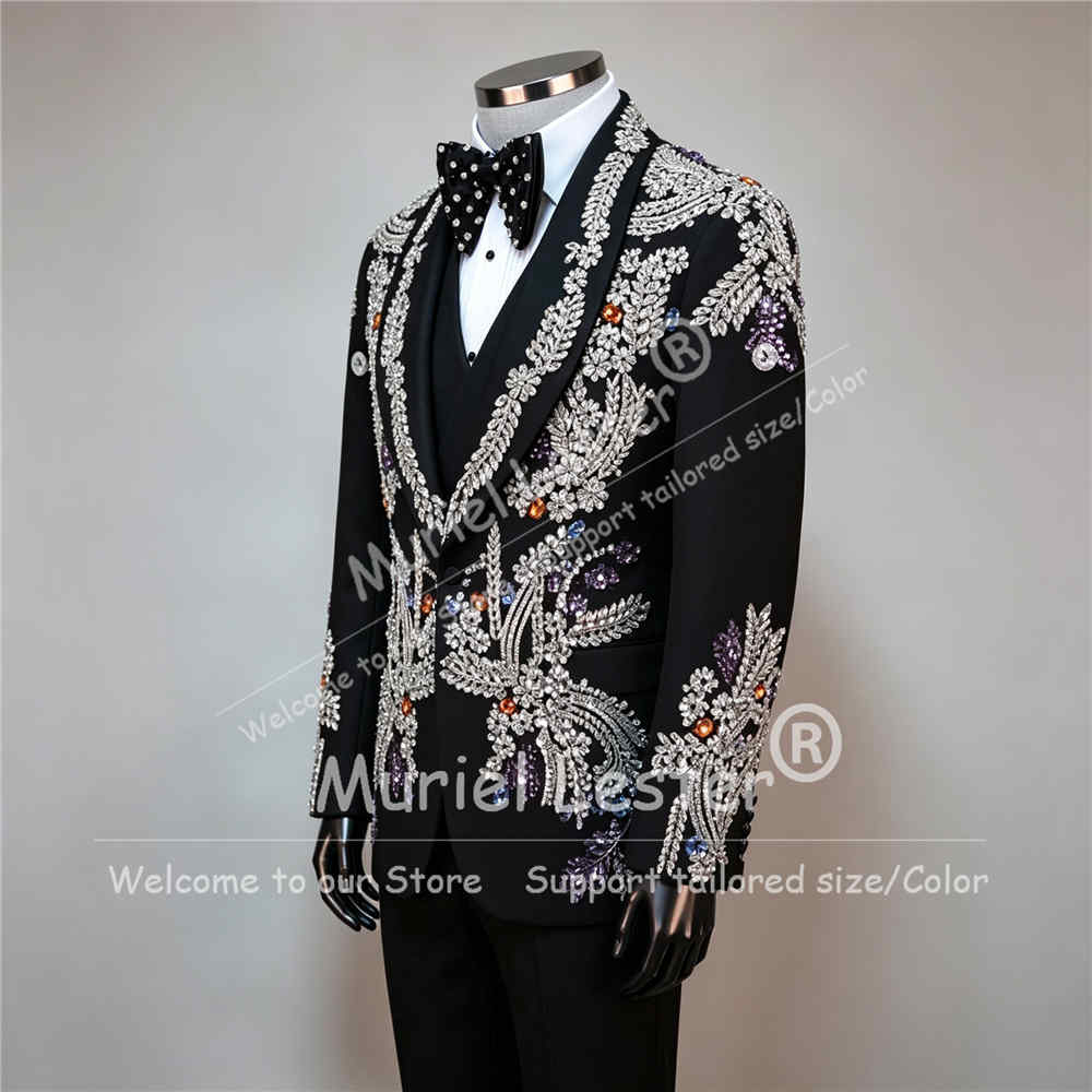 洗練されたデザインのメンズウェディングタキシードスーツ3点セ - Men'S Formal Dinner Wear のレビューと価格