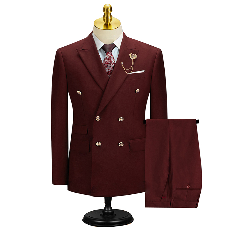 2026年 ソリッドカラー ダブルブレスト フォーマル ツー - Men'S Formal Dinner Wear のレビューと価格