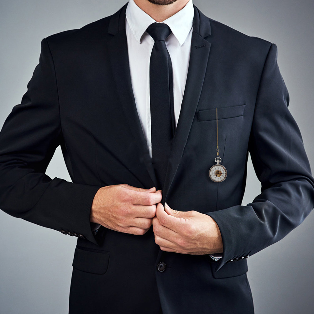 2本セット、男性用、丈夫な金属製懐中時計チェーン。研磨仕上げ - Men'S Formal Wear Watches のレビューと価格