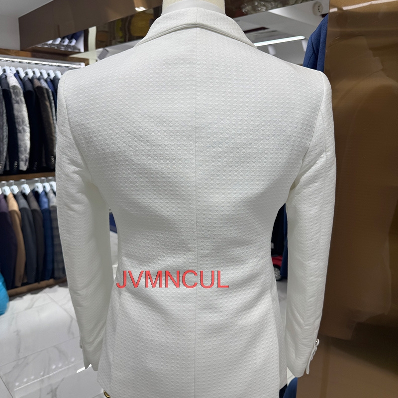 メンズジャカード3ピーススーツ テーラードフィット エレガン - Men'S Formal Wear For Reception のレビューと価格