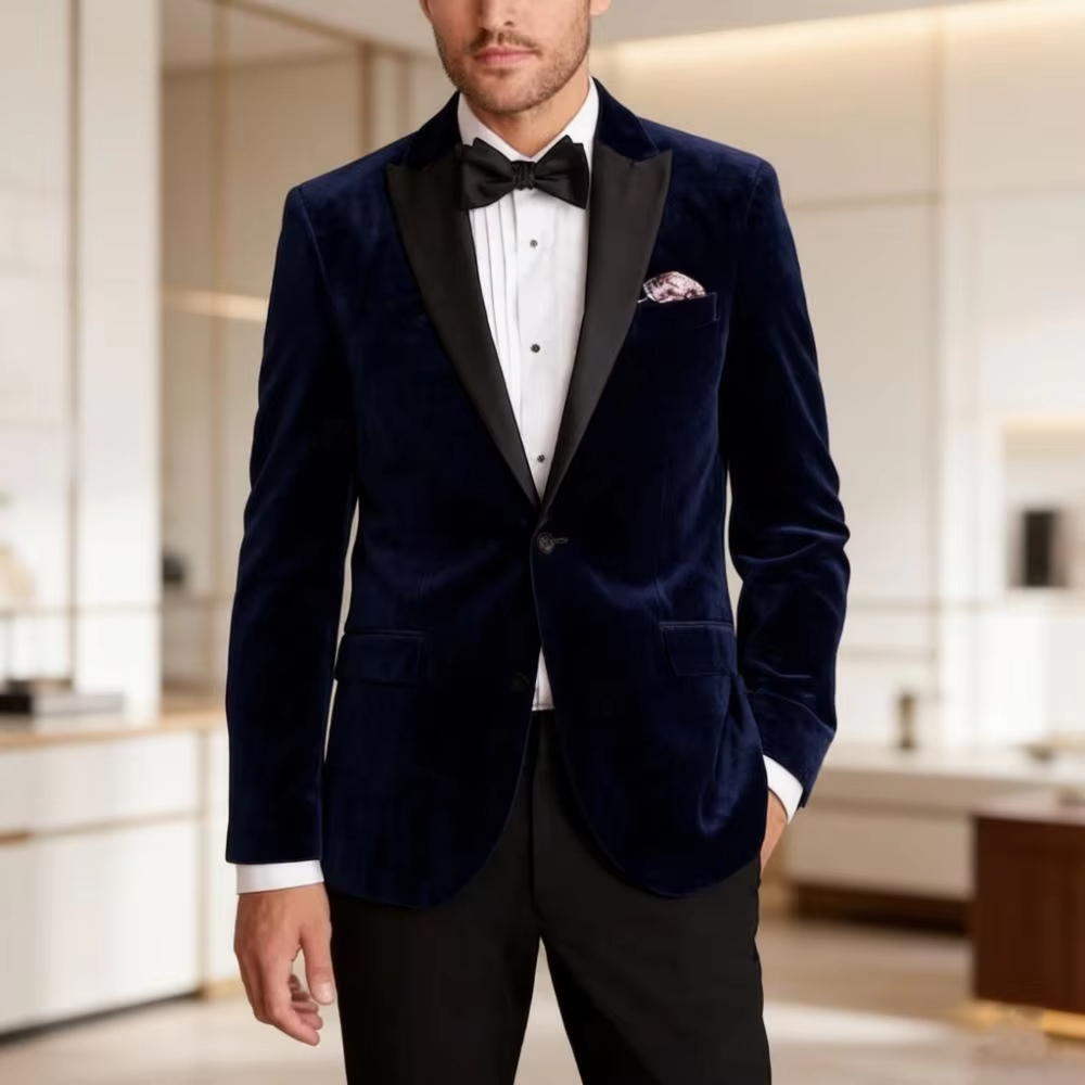 ベルベットブレザースーツ メンズフォーマル スリムフィット  - Men'S Formal Wear For Reception のレビューと価格