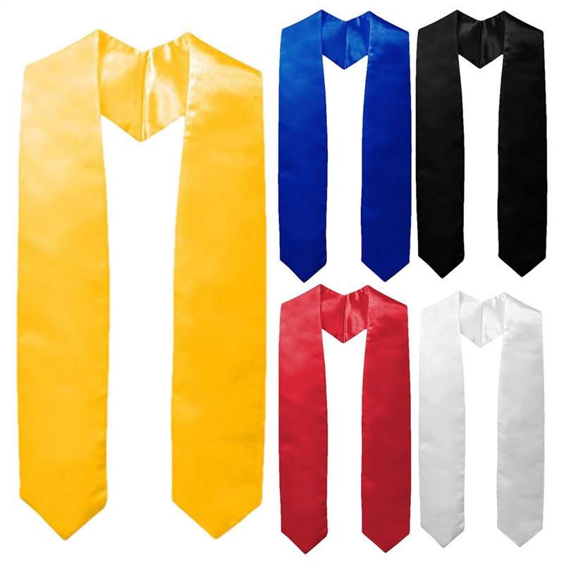 1 個卒業ストールサッシュサテン無地名誉ストール学士ガウンス - Men'S Formal Wear For Graduation のレビューと価格