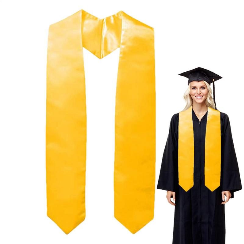 1 個卒業ストールサッシュサテン無地名誉ストール学士ガウンス - Men'S Formal Wear For Graduation のレビューと価格