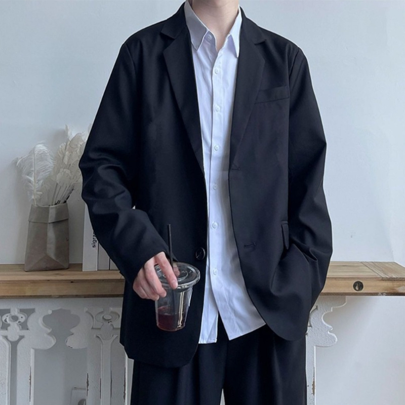 メンズカジュアルスーツセット カレッジ/高校制服風ブレザーパ - Men'S Formal Wear For Graduation のレビューと価格