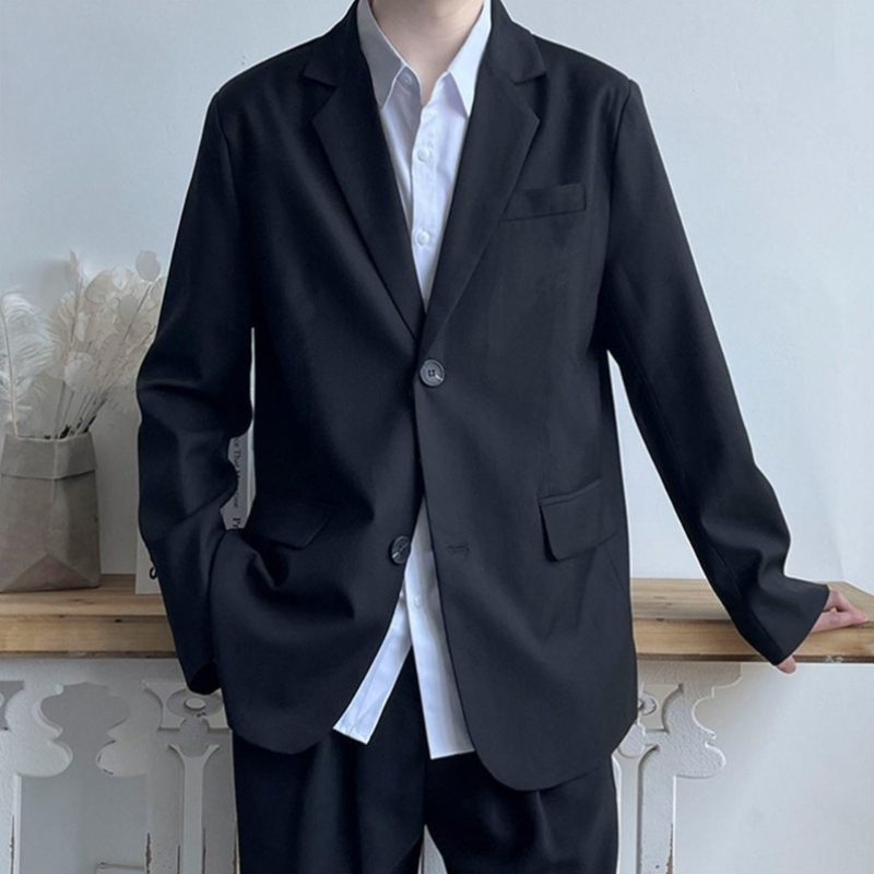 メンズカジュアルスーツセット カレッジ/高校制服風ブレザーパ - Men'S Formal Wear For Graduation のレビューと価格