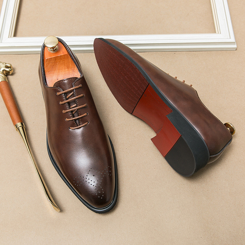 メンズフォーマルウェア、新作ビジネスレザーシューズ、メンズカ - Men'S Formal Office Wear Shoes のレビューと価格